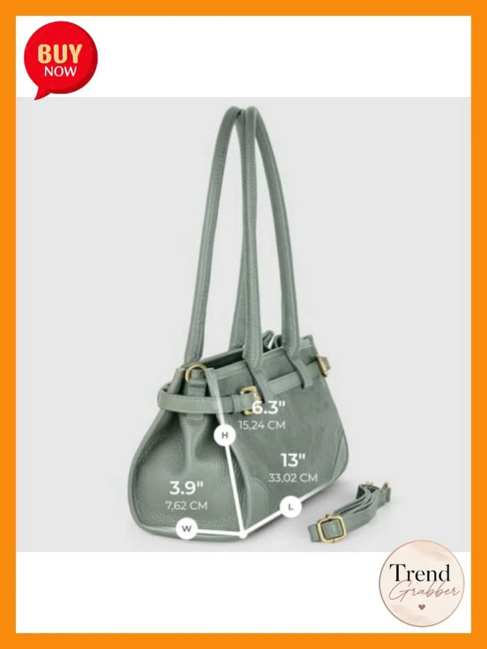 Genuine Suede Structured Satchel with Leather Trim - Adjustable Crossbody